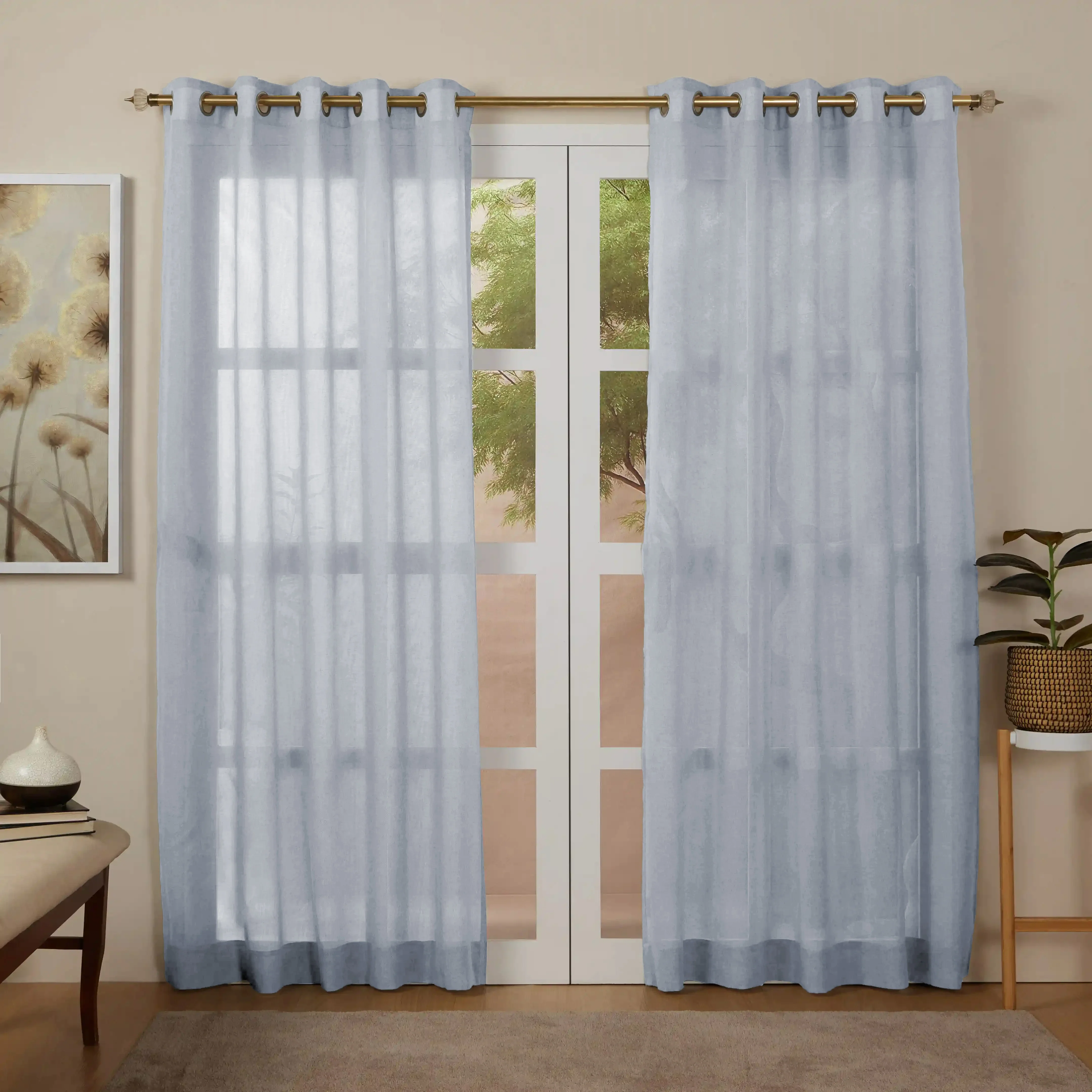 Velina Set Of 2 Sheer Readymade Curtains |
Sand & Shadow - Image 33