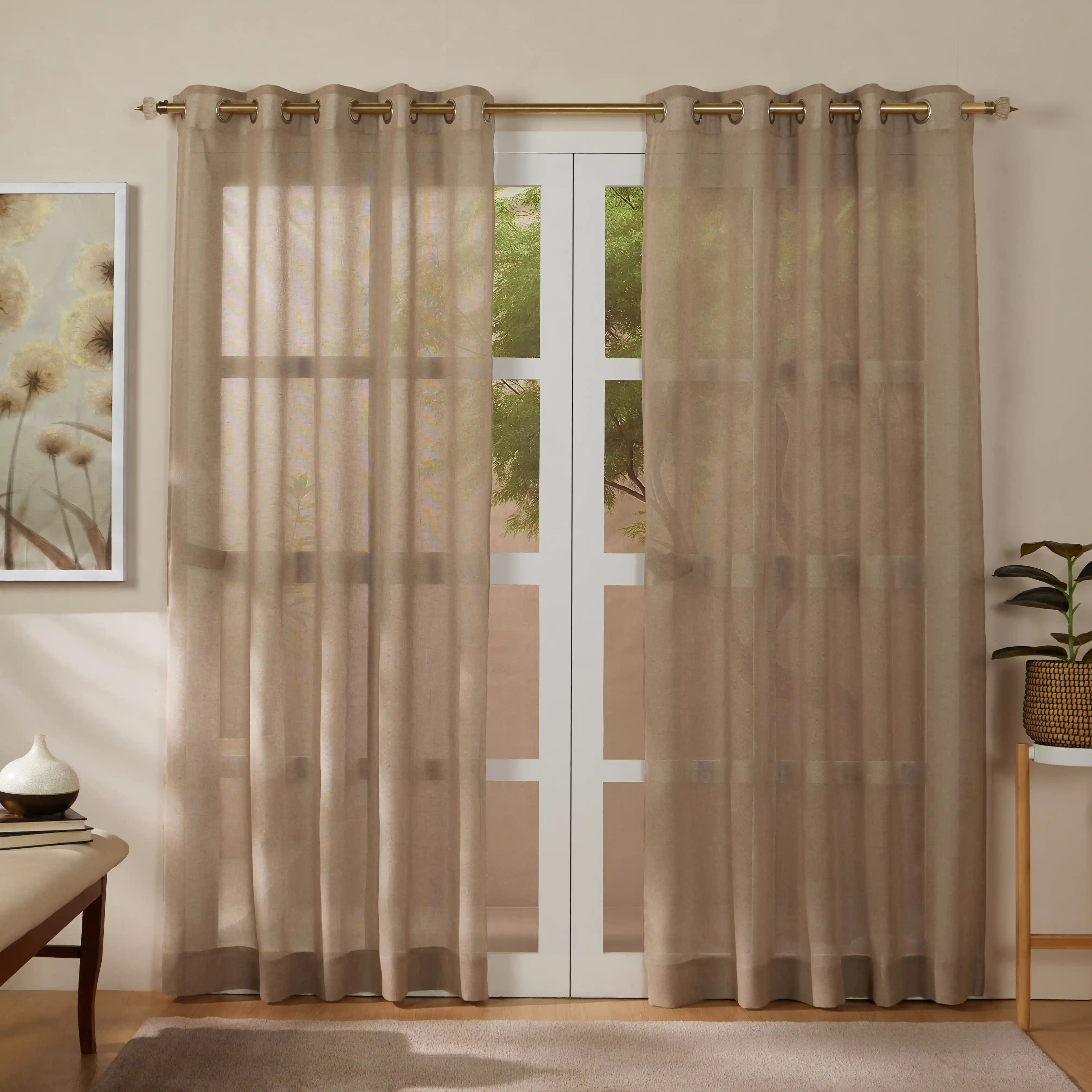 Velina Set Of 2 Sheer Readymade Curtains |
Sand & Shadow - Image 57