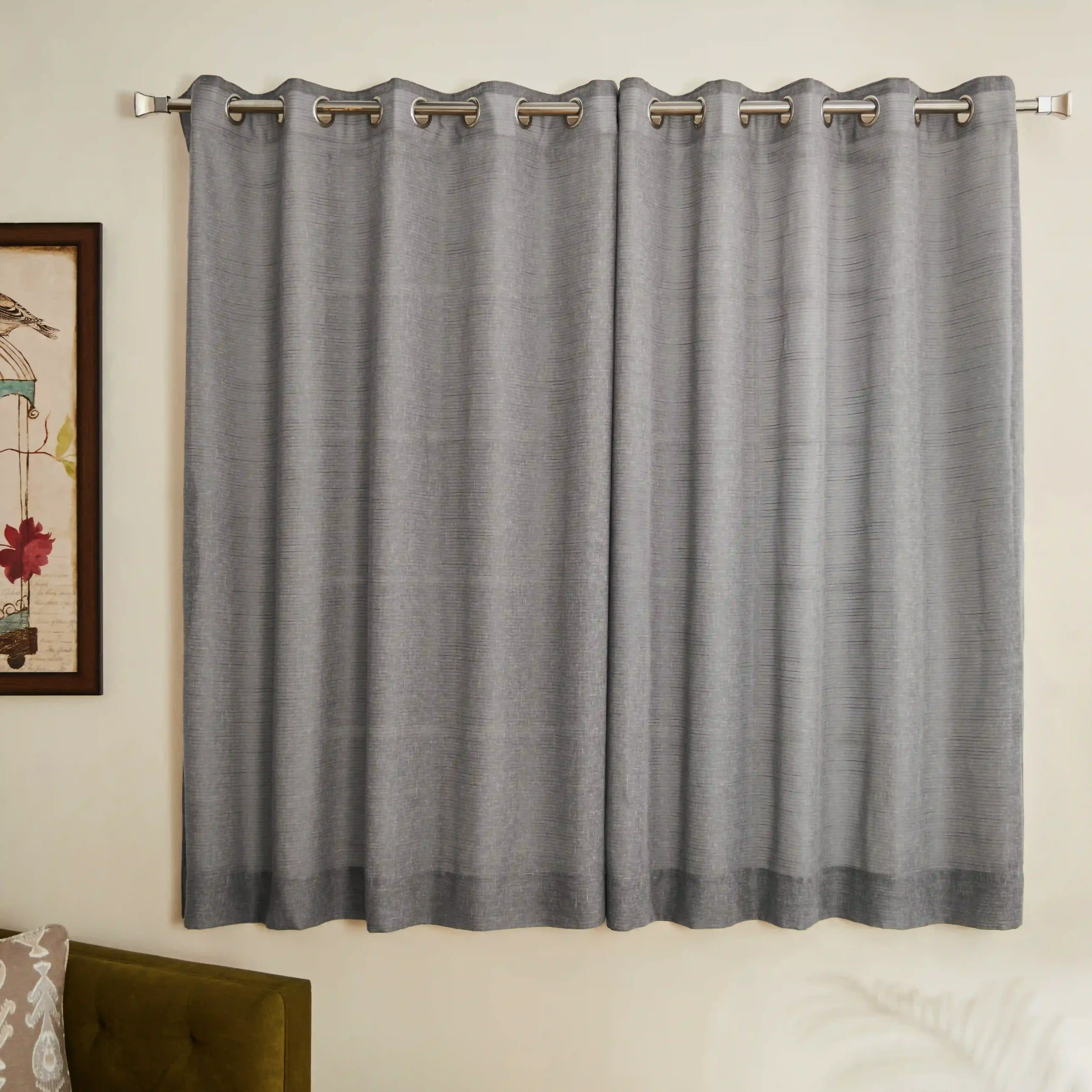 Velina Set Of 2 Sheer Readymade Curtains | 
Tinted Hues - Image 29
