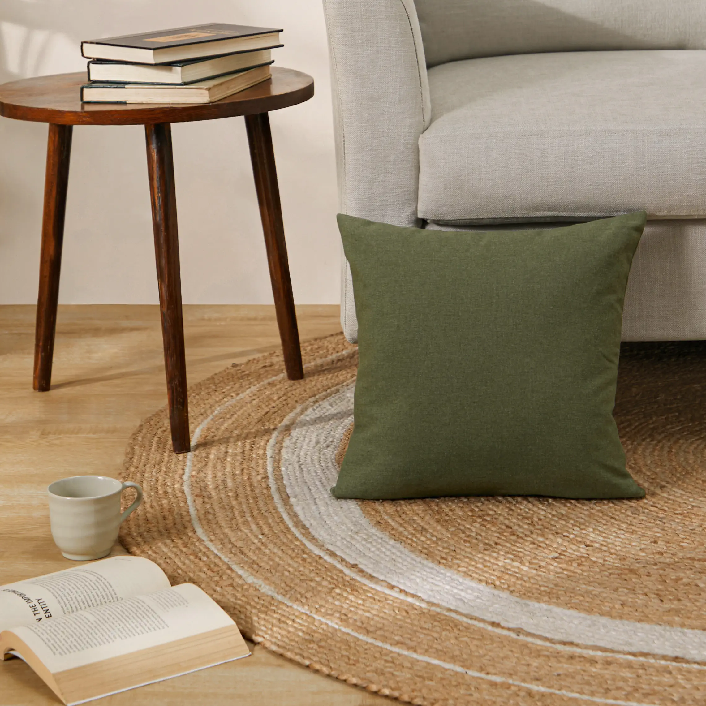 Vissencia 100% Cotton Cushion Cover | Fern - Image 4