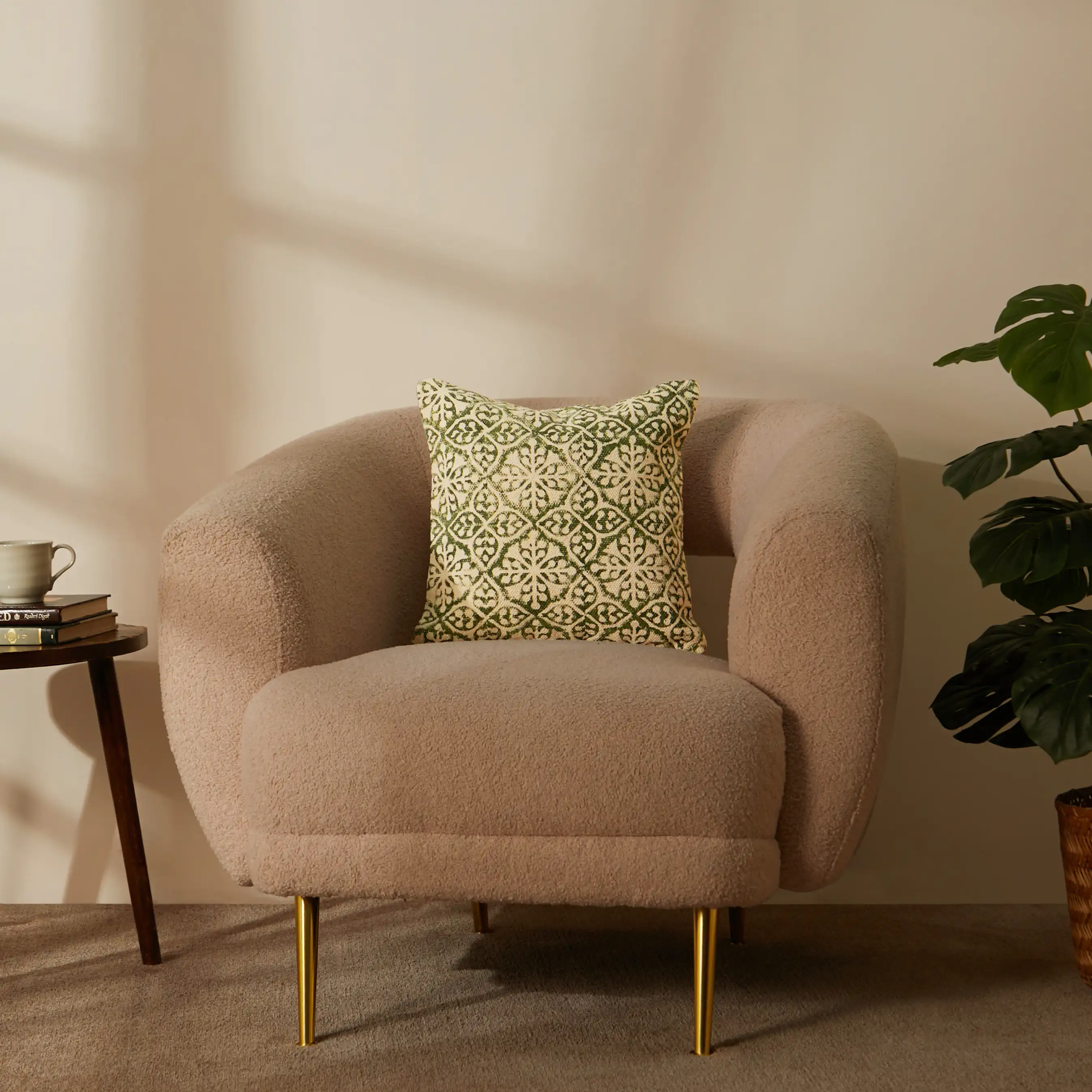 Vissencia 100% Cotton Printed Cushion Cover | Trellis - Image 4