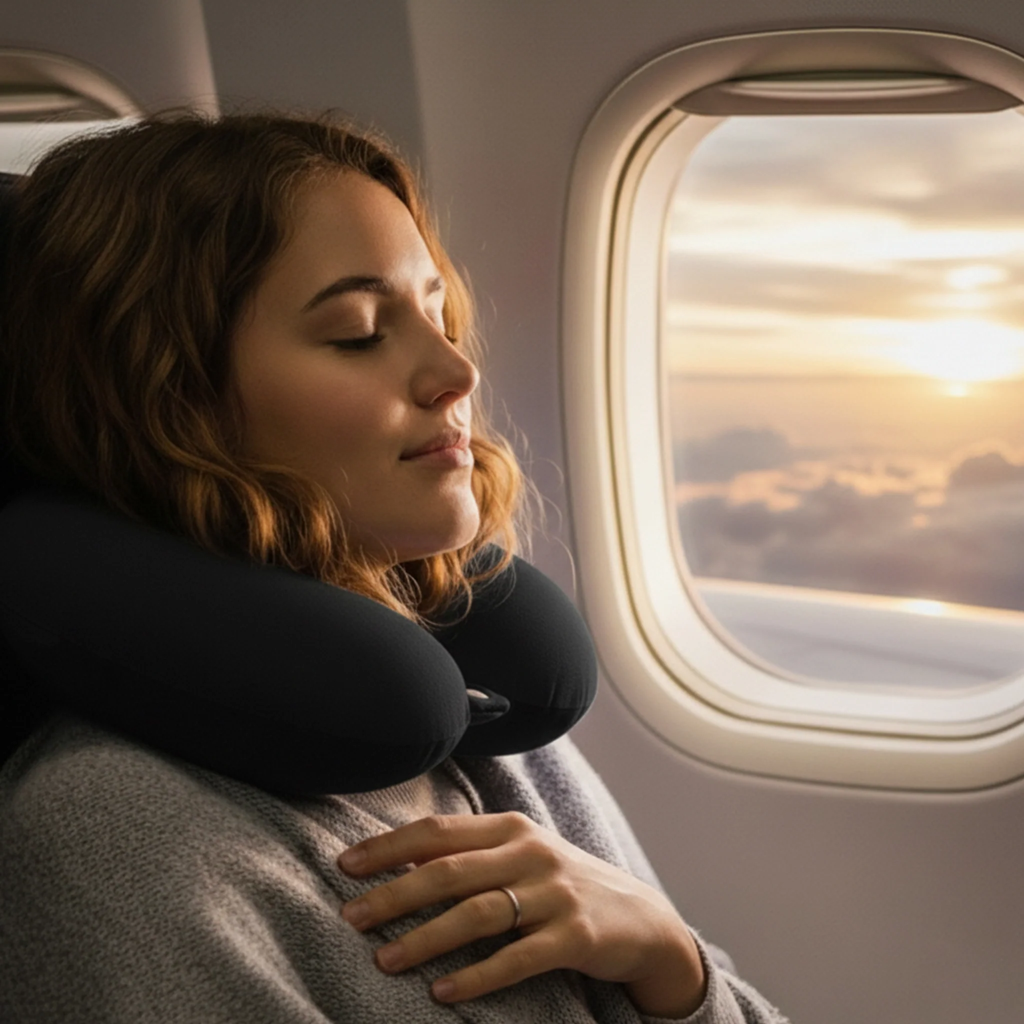 Wanderlust | Travel Neck Pillow | Black - Image 6