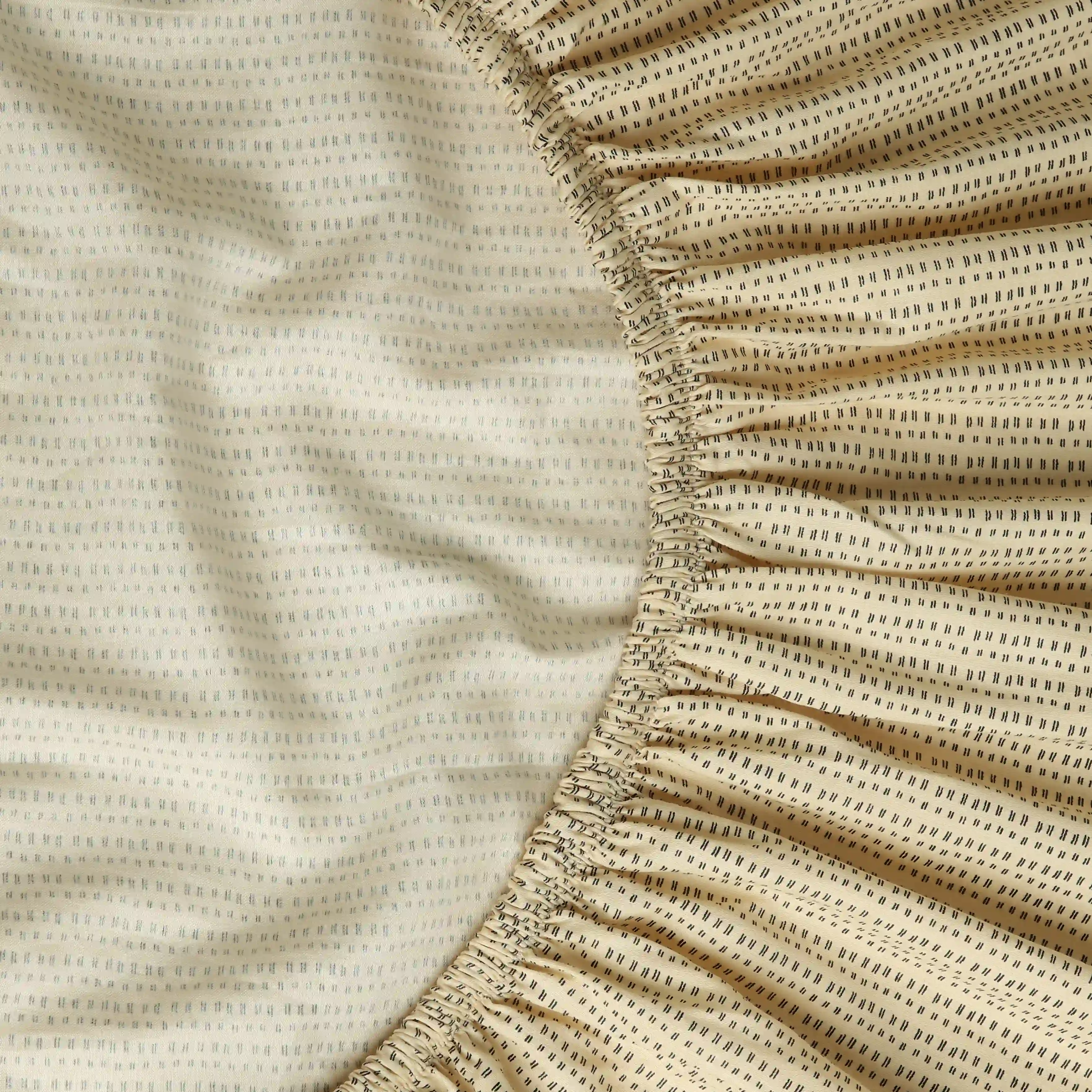 Yutori | 250 TC Modern Micro Printed Cotton Fitted Sheet Set | Pillow Cover with Merrow Hem Treatment - Image 14