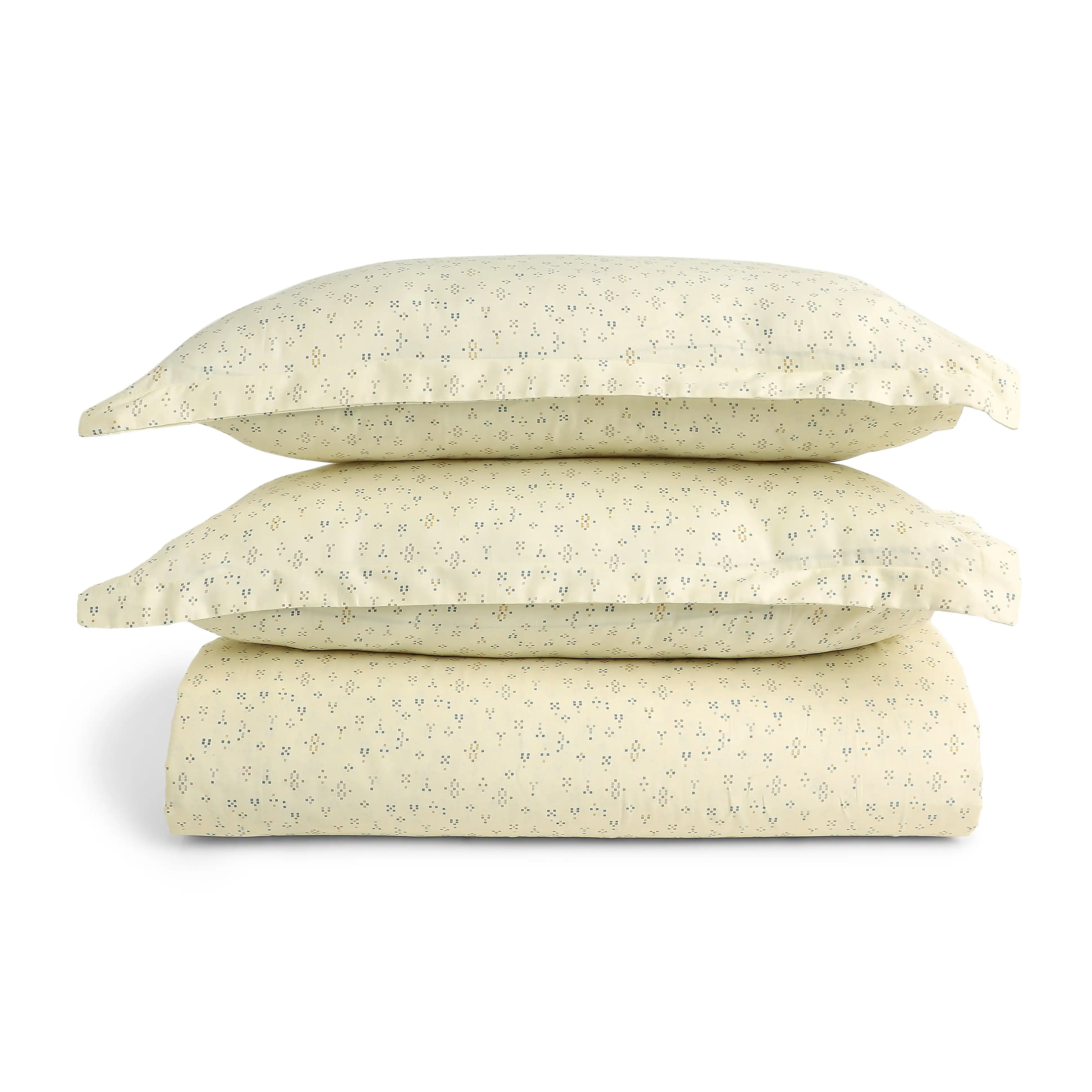 Yutori | 250 TC Modern Micro Printed Cotton Fitted Sheet Set | Pillow Cover with Merrow Hem Treatment - Image 19