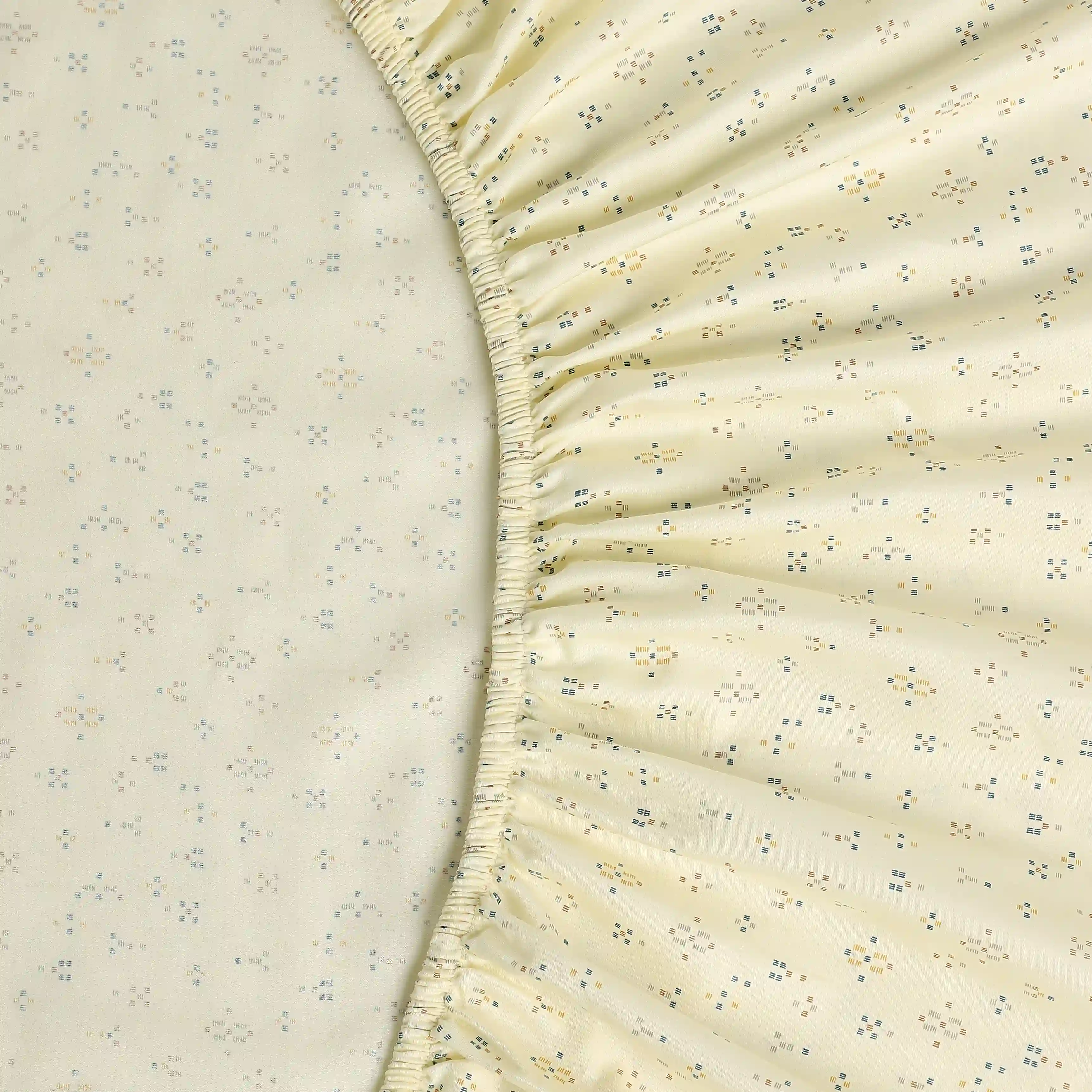 Yutori | 250 TC Modern Micro Printed Cotton Fitted Sheet Set | Pillow Cover with Merrow Hem Treatment - Image 21
