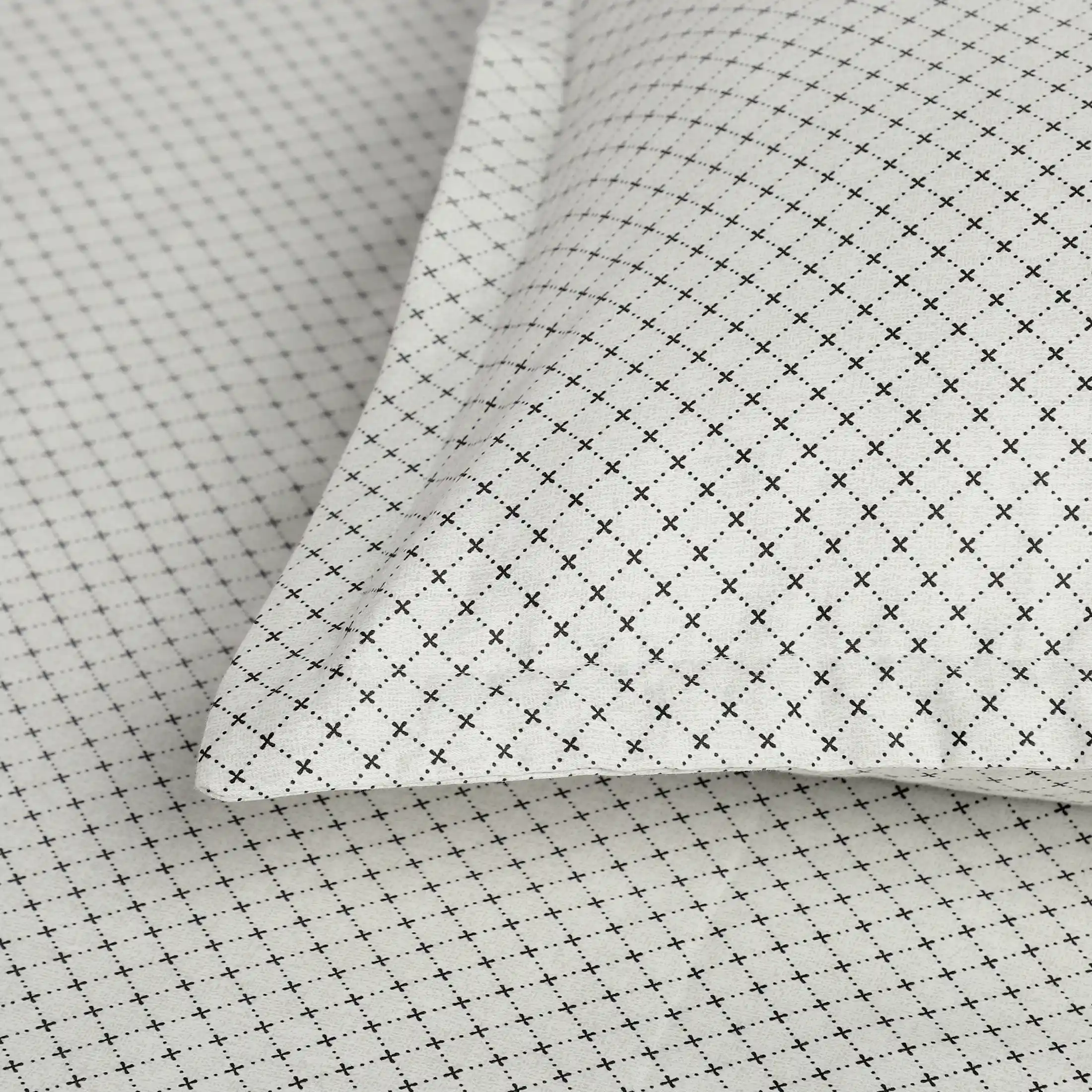 Yutori | 250 TC Modern Micro Printed Cotton Fitted Sheet Set | Pillow Cover with Merrow Hem Treatment - Image 27